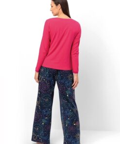 piżama damska szerokie luźne spodnie ługie