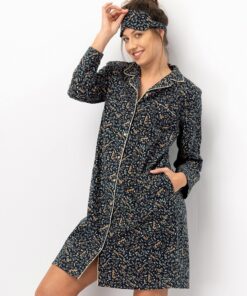 koszula nocna elegancka flanelowa rozpinana