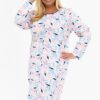 koszula nocna pastelowa plus size