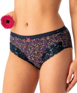 Alternative view of Figi damskie Key majtki pakiet 2 szt.bawełniane fuksja granat