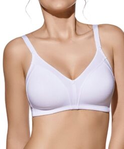 Biustonosz Soft BEZ fiszbin Selene wygodny Miękki biały