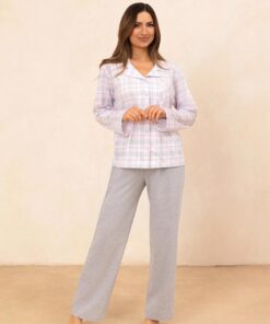 długa piżama damska bawełniana rozpinana koszula