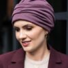 ciepły turban po chemioterapii na jesień zimę elegancki
