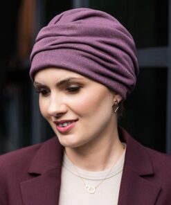 ciepły turban po chemioterapii na jesień zimę elegancki