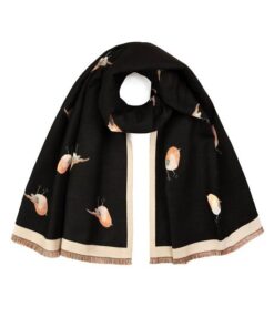 Alternative view of Szal damski Art of Polo ciepły w ptaszki czarny