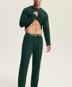 Alternative view of Piżama męska Henderson Lush z długim rękawem zielona