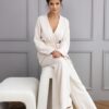 elegancka waflowa piżama damska długa kimono po domu sensis journey