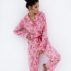 piżama damska sensis z rozpinaną koszulką z długim rękawem