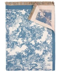 Alternative view of Szal damski Art of Polo długi botaniczny wzór niebieski