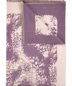 Szal damski Art of Polo wzorzysty lawendowy