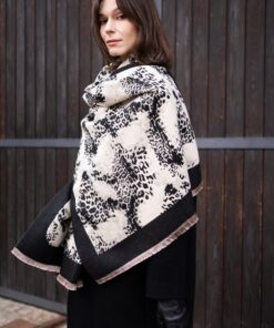 elegancki wiskozowy szal damski