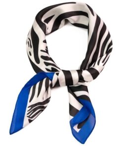 satynowa apaszka zebra