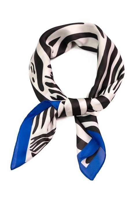 satynowa apaszka zebra