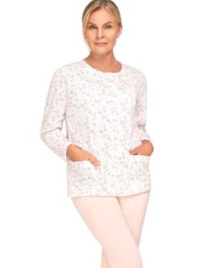 długa rozpinana bawełniana piżama damska