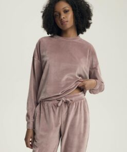 Piżama damska Henderson ciepła polarowa dresowa dusty rose