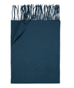 Szal damski Art of Polo 100% wełniany ciepły szafirowy niebieski