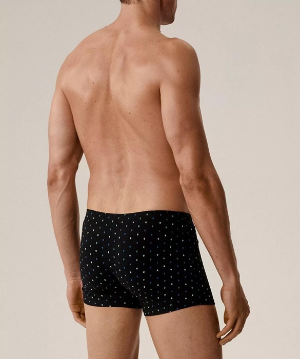 Bokserki Atlantic pakiet 3 sztuki czarne i niebieskie - obrazek 4