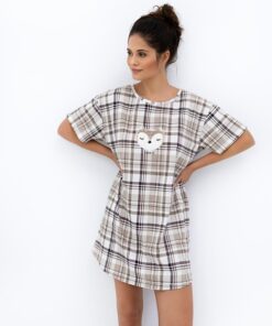 luźna koszula nocna koszula po domu bawełna