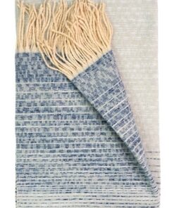 niebieski ciepły szal damski