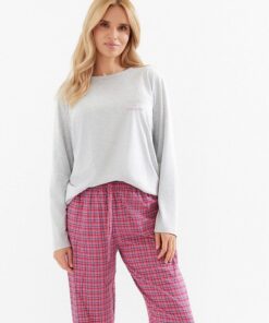 długa piżama damska bawełniana