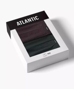 Alternative view of Bokserki Atlantic pakiet 2 sztuki Swobodny krój wino szmaragd