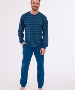 Alternative view of Piżama męska Cornette 117/278 Loose 13 paski niebieska