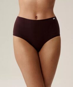 Alternative view of Figi damskie Majtki Atlantic Zestaw 3 szt. Maxi Wino beż fiolet