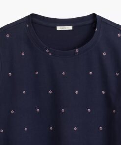 Alternative view of Piżama damska Atlantic bawełniana długi rękaw granatowa