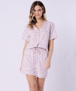 rozpinana krótka piżama damska