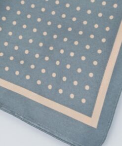 Alternative view of Elegancka apaszka damska szara w pudrowe groszki