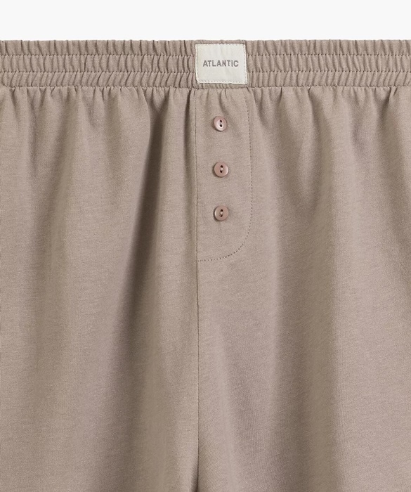 Piżama damska Atlantic 100% bawełna krótkie spodnie skalna - obrazek 4