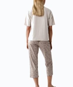 Alternative view of Piżama damska Atlantic krótki rękaw spodnie 3/4 kakaowy beż