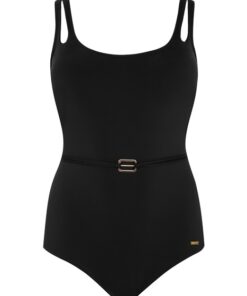 Alternative view of Kostium kąpielowy Jednoczęściowy czarny BEZ fiszbin