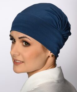 Turban Ariela granatowy