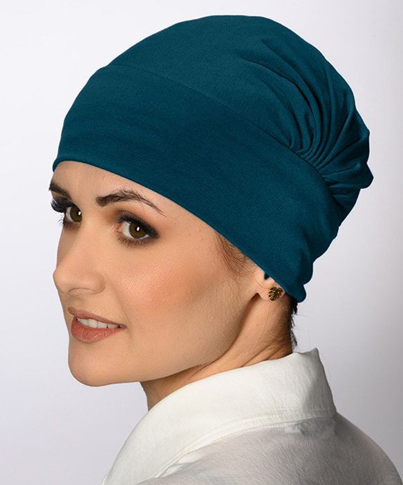 Turban Ariela granatowy