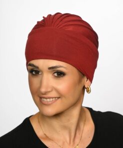 Turban Ariela rubinowy