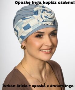 Alternative view of Turban Ariela szaroniebieski