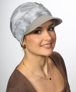 Alternative view of Turban Ariela Zestaw turban szary + daszek szary