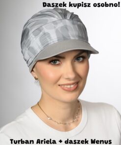 Alternative view of Turban Ariela szary