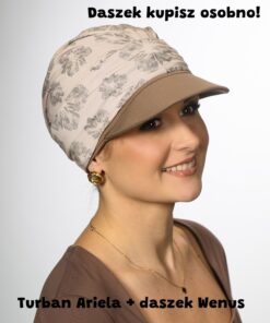 Alternative view of Turban Ariela beż kwiaty