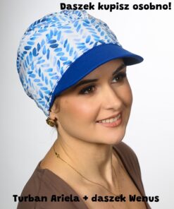 Alternative view of Turban Ariela biało niebieski