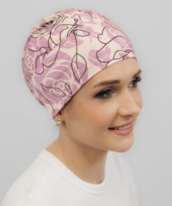 Turban Ariela różowe róże