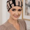 Turban Ariela czarno brązowy - obrazek 3