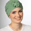 Turban Dorota z supłem – groszek zielony