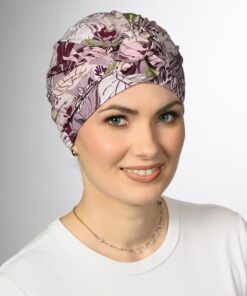Turban Dorota z supłem – kwietny mix