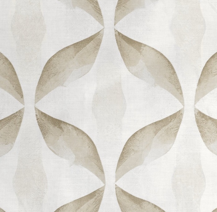 Pościel bawełniana Satynowa miękka Polska w kolorze biało beżowym we wzór geometryczny - obrazek 4