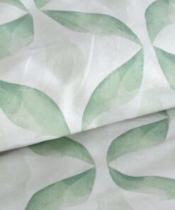 Alternative view of Pościel bawełniana Satynowa miękka Polska w kolorze biało miętowym