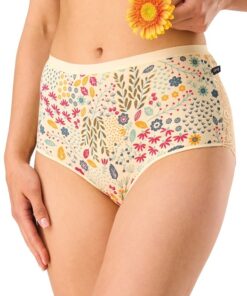 Alternative view of Figi damskie Key majtki pakiet 2 szt. Maxi kremowy niebieski