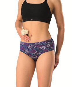 Alternative view of Bambusowe Figi damskie Key majtki 2 szt. Miękkie ecru granat