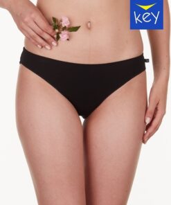 Figi damskie majtki Key pakiet 2 szt. Mini bikini Bambusowe czarne